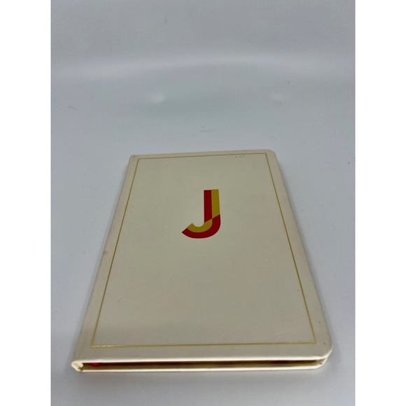 Target Opalhouse Monogrammed Gold Leaf J Striped Notebook Journal 7.5" X 5" NEW - Picture 1 of 4